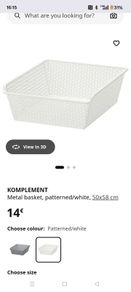 Ikea Komplement Metal Basket