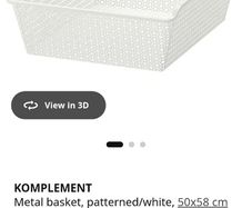 Ikea Komplement Metal Basket