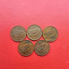5 Decimal Irish Halfpennies