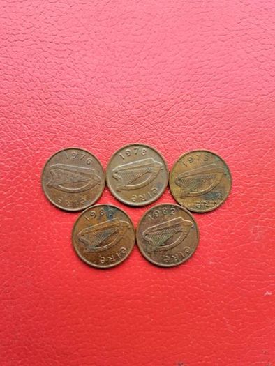 5 Decimal Irish Halfpennies
