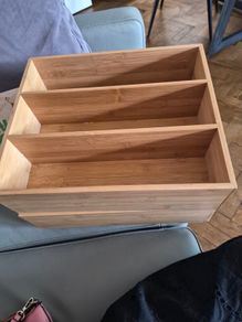 Wooden Drawer Organisers x2