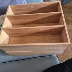 Wooden Drawer Organisers x2