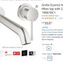 Grohe Essence Wall Mounted Bathroom Tap Image 9
