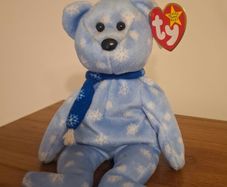 Rare & Retired TY Beanie Baby With Errors- Holiday Teddy