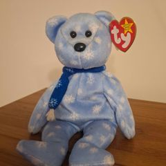 Rare & Retired TY Beanie Baby With Errors- Holiday Teddy