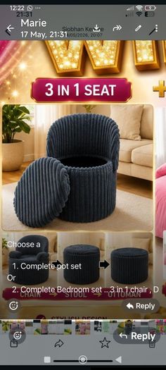 storage chair