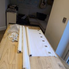 roller blinds - 120cm width and two at 90cm width