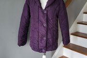 Jane Austin purple quilted jacket, Size 12