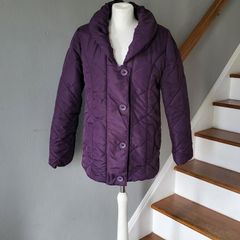 Jane Austin purple quilted jacket, Size 12