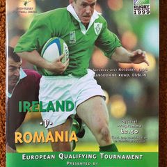 Very Rare - 1998 Ireland v Romania - European Qualifying Tournament Programme