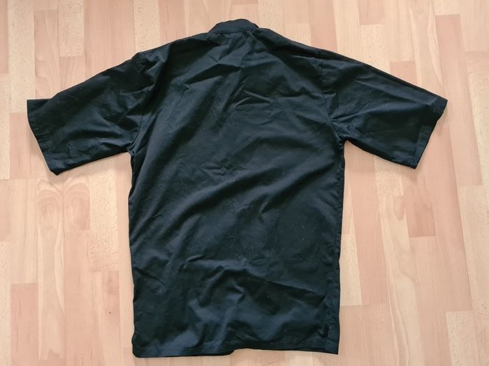 kitchen jacket shirt uniform M black chif porter