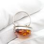 925 Silver Baltic Amber Ring Image 4