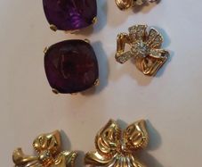 3 pairs of Nina Richi clip-on earrings in good condition