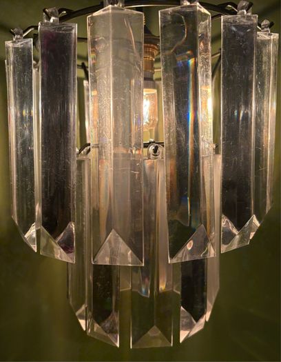 Contempory Acrylic Clear Non Electric Pendant Ceiling Lamp Shade - 25cm
