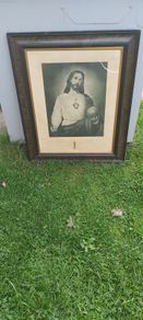 A Sacred Heart Framed Picture