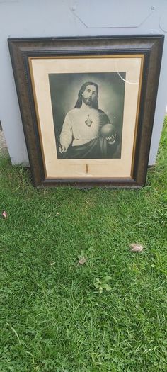 A Sacred Heart Framed Picture