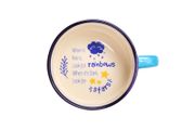 Retro Soup Cup 340ml Creamy Blue