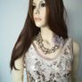 Gold Zara dress size S (10-12) with matching heels and jewellery Image 3