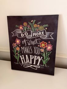 Decorative Canvas Happy