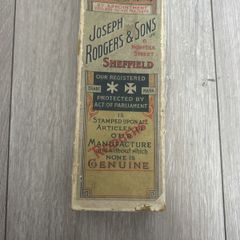 Joseph Rodgers & Sons Sheffield Vintage Boxed Set 6 Stainless Dessert Knives Original Box