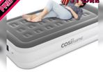 Single Sized Air Bed - Premium Single Air Mattress With a Built-in Electric Pump, Integrated Raised Pillow and Storage Bag MULTIPLE SIZES AVAILABLE (FREE POSTAGE)