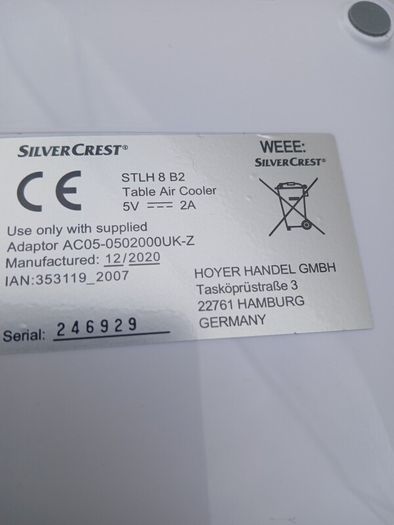 New Water Cooling Air Table Cooler