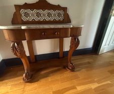 Marble topped washstand