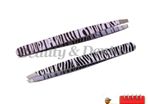 2x Zebra Design Professional Stainless Steel Tweezers Eyebrow Tweezers Eyebrow Clip