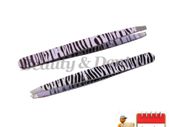 2x Zebra Design Professional Stainless Steel Tweezers Eyebrow Tweezers Eyebrow Clip
