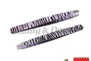 2x Zebra Design Professional Stainless Steel Tweezers Eyebrow Tweezers Eyebrow Clip
