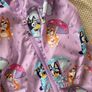 Bluey Rainy Day Print Hooded Puddlesuit (raincoat) in Purple 18-24 months Image 4
