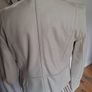 Stunning Cream Genuine Leather Jacket as New (12) Image 7