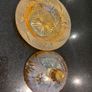 Very Pretty vintage glass dish with  lid Image 2