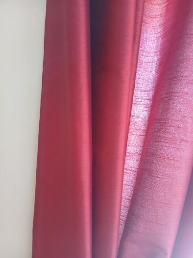 Red curtains