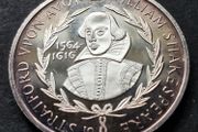 United Kingdom 1967 Medal - William Shakespeare BCS 6 Britannia Commemorative Society (41 Grams .999 Silver)