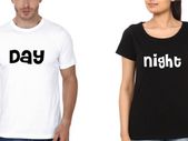 Day And Night Couple T-shirts Great Gift Present For Valentines Day Idea