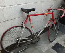 Vintage road racing bike