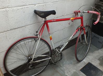 Vintage road racing bike