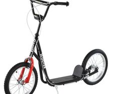 Kick Scooters for Kids with Adjustable Height, Anti-Slip Deck, Dual Brakes, Rubber Tyres, for Boys and Girls Aged 5+ Years Old Black