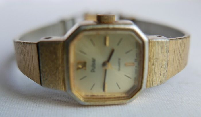 Pulsar Quartz Classic Women's Gold Tone Watch 19mm Y481-5130 New Batt