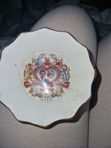 Vintage Charles and Diana Ring Tray