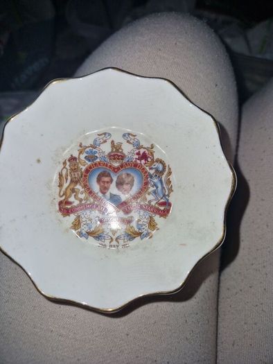 Vintage Charles and Diana Ring Tray