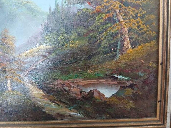 Vintage Oil Painting by L Parkinson