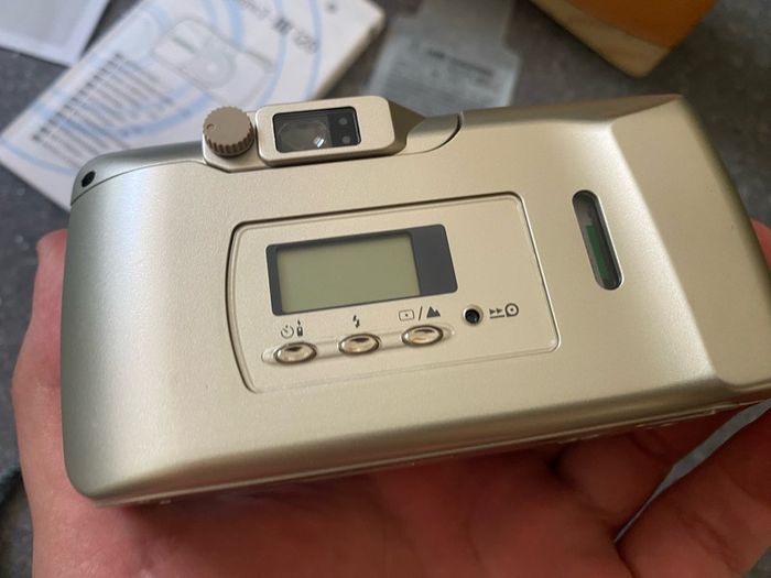 READ! Olympus MJU-III 120 Compact Point & Shoot Film Camera 38-120mm Lens