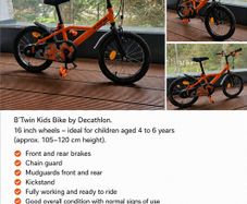 Btwin Kids Bike 4 to 6 Years