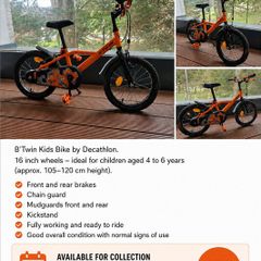 Btwin Kids Bike 4 to 6 Years