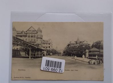 Bombay India 1900s Postcard - Apollo Bunder - West View