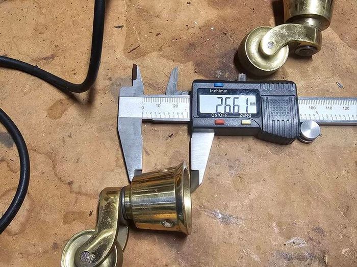 Solid brass casters