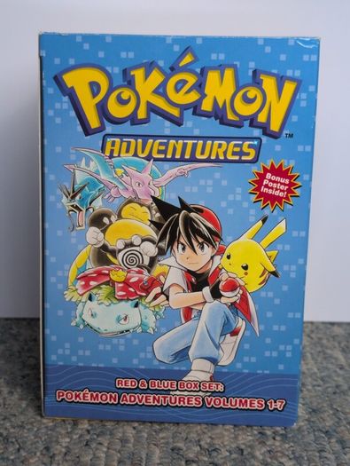 pokemon adventures manga: red and blue box set, gold and silver full set, ruby and sapphire full set