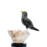 Obsidian Blackbird Sculpture, Handcrafted Volcanic Stone Art, Home Decor Accent, Unique Nature-Inspired Gift Image 5